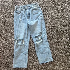 Distressed Light Blue Women's Jeans